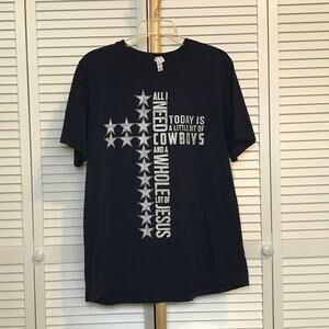 Bella Canvas Cowboys Crew Neck Short Sleeve T-shirt XL